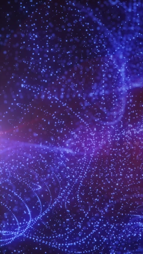 Abstract visualization of flowing blue and purple data particles forming dy.. Stock Footage 325223726