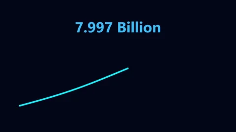 Abstract visualization of global financial statistics showing billions on a.. Stock Footage 343633647