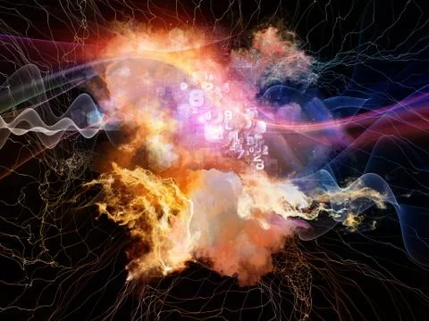 Abstract Visualization Metaphor Illustrazione stock