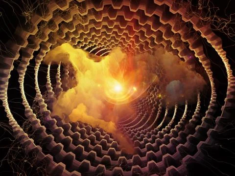 Abstract Visualization Metaphor Illustrazione stock