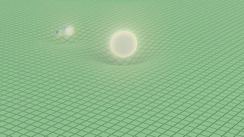 Abstract Visualization of the Mystery of Quantum Gravity Abstract 3D Stock Footage 239610328