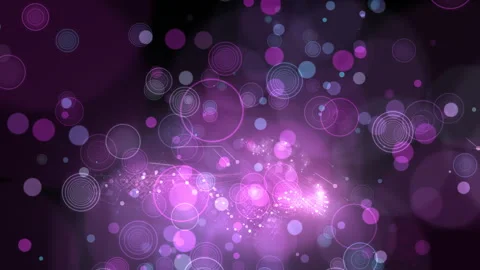Abstract Visualization of Purple and Pink Bokeh Lights and Geometric Patterns Stock-Footage 297493550