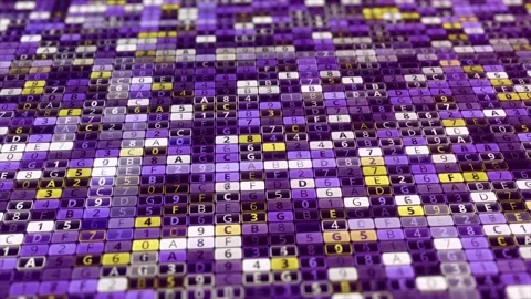 Abstract visualization of scanning hacker program, seamless loop. Animation Stock Footage 150908015