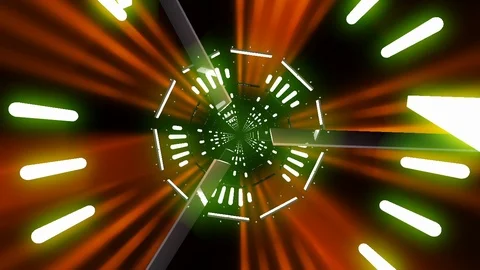 Abstract Visualization Tunnel 3 Stock Footage 122259166