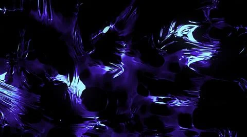 Abstract visualization of the unknown universe from bright viscous substance Illustrazione stock