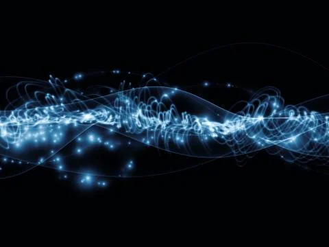 Abstract visualization wave Illustrazione stock
