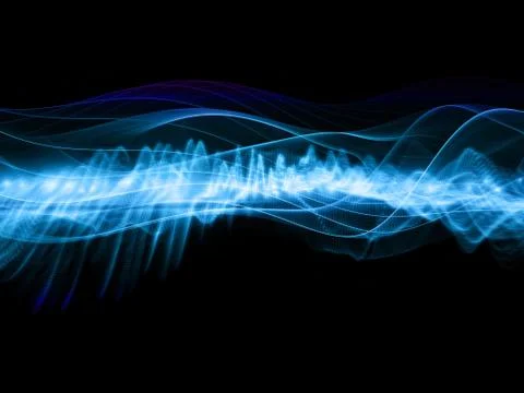 Abstract visualization wave Stock Illustration