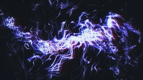 Abstract visuals fluctuate in electric colors, revealing dynamic patterns. Stock Footage 310039972