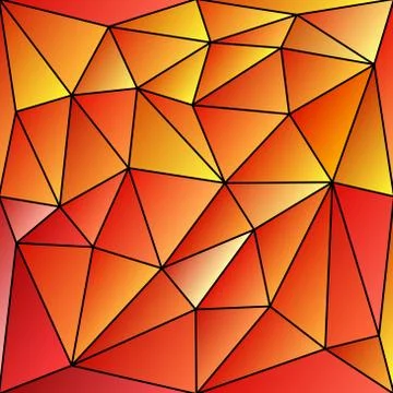 Abstract vitrage with triangular multi colors grid Stock Illustration