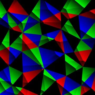 Abstract vitrage with triangular multi colors grid Stock Illustration