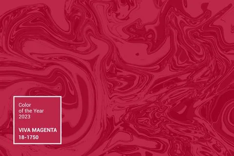 Abstract Viva Magenta liquid gradient background. Red maroon textured pattern Stock Illustration