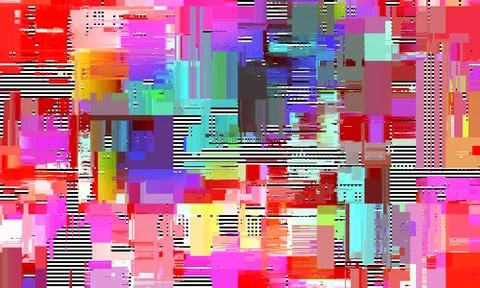 Abstract vivid background with interlaced digital Distorted Motion glitch e.. イラスト素材