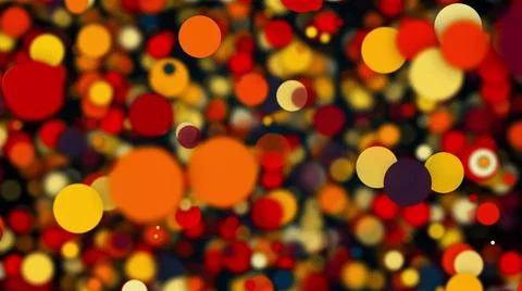 Abstract vivid background with many of multicolored transparent round particles Stock Illustration