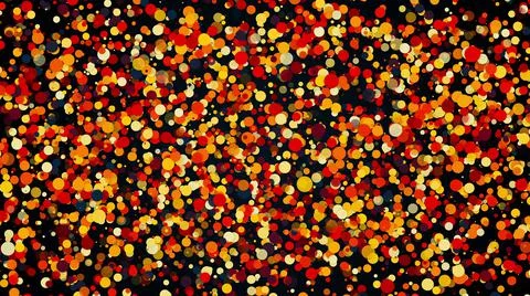 Abstract vivid background with many of multicolored transparent round particles Stock Illustration