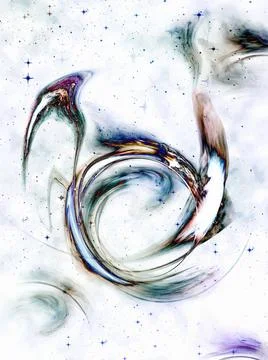 Abstract: vivid comic effect. Abstract images: bright background of glowin... Stock Photos