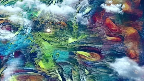 Abstract vivid face Vídeos de archivo 172548121