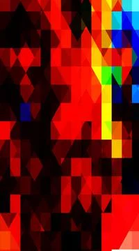 Abstract vivid geometric triangles architectural background vertical layout Stock Illustration