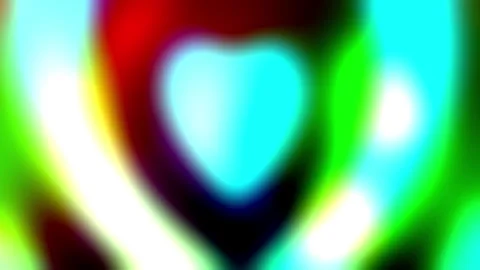 Abstract Vivid Multi-Color Love Tunnel Nebula Flow Background 4K Stock Footage 345695853