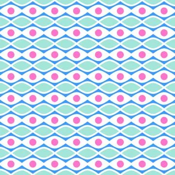 Abstract vivid seamless pattern (tiling). Vector illustration Stock Illustration
