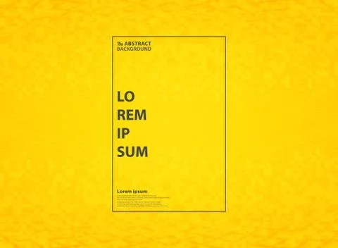 Abstract vivid yellow modern pattern background with geometric style. 스톡 일러스트