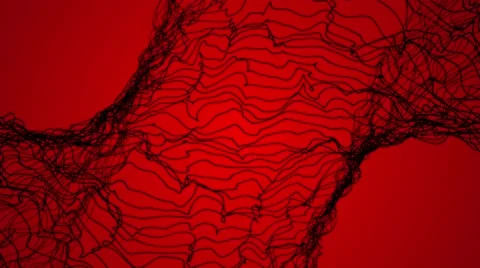 Abstract VJ dancing energy dynamic modern looping background  black red Stock Footage 58711901