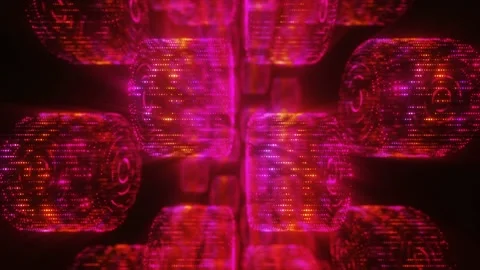 Abstract vj digital particles 動画素材 123475068