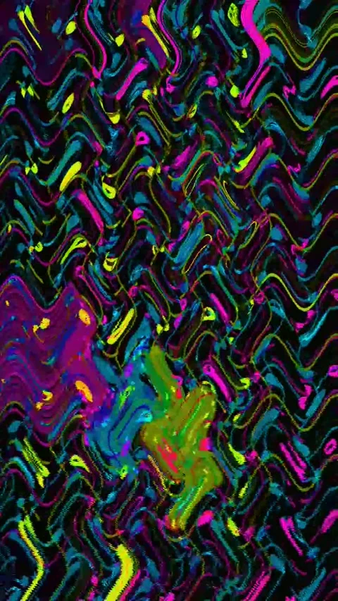 Abstract VJ Glitch 4K Vertical — Digital Distortion Background Stock Footage 329678346
