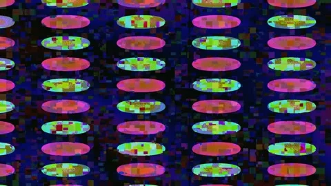 Abstract VJ Glitch Loop 4K — Digital Distortion Background Stock Footage 329829943