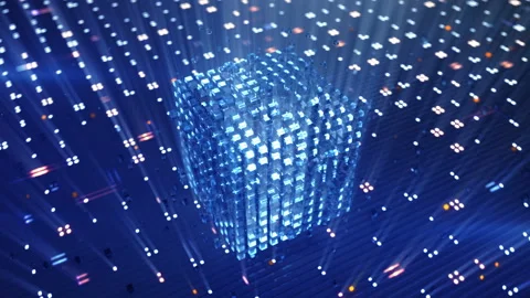 Abstract VJ loop 3D render animation Stock Footage 124823921