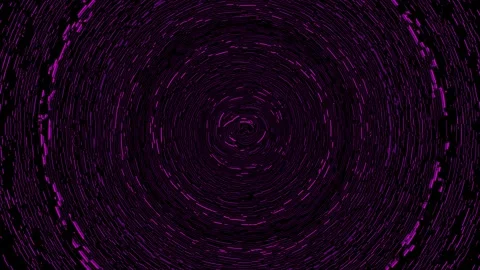 Abstract VJ Loop Rings Background 4K Stock Footage 207825231