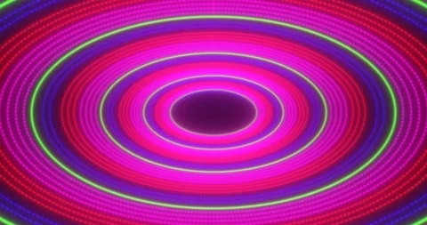 Abstract VJ loop sci-fi futuristic tunnel in oval form. Stock Footage 124187225