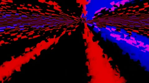 Abstract VJ Looping Lines Background 4K Stock Footage 207825110