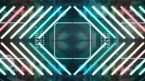 Abstract VJ Neon Background Stock Footage 279723326