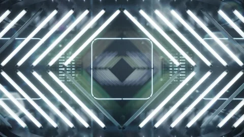 Abstract Vj Neon Background. Speed of Light. Neon Glowing Rays in Motion Stock Footage 279725213