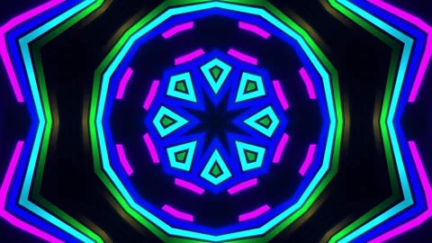 Abstract VJ visuals with chaotic glitch motion Stock Footage 309633293