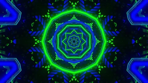 Abstract VJ visuals with chaotic glitch motion Stock Footage 309864339