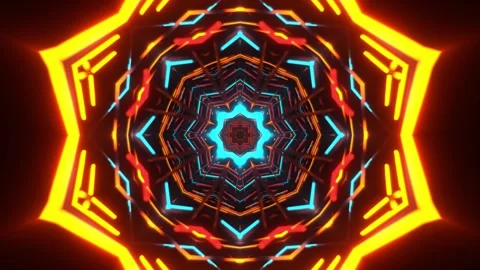 Abstract VJ visuals with chaotic glitch motion Stock Footage 314813387