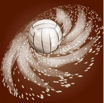 Abstract volleyball background Stock Illustration