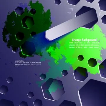 Abstract volume paper graphics. Illustrazione stock