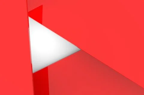 Abstract volumetric background of red triangles. 3d rendering. Figures superi Stock Illustration