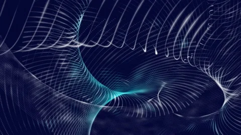 Abstract volumetric wave movement Stock-Footage 169719082