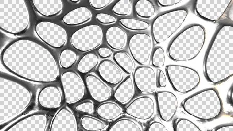 Abstract Voronoi Geometric Structure Illustration with Alpha Channel Stock Illustration