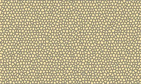 Abstract Voronoi mosaic pattern background featuring irregular light yellow g Stock Illustration
