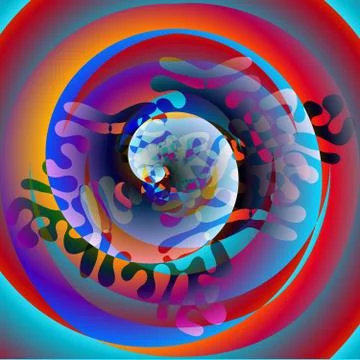 Abstract vortex background Stock Illustration