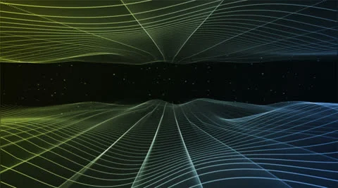 Abstract Vortex Blue Yellow Stock Footage 26114910