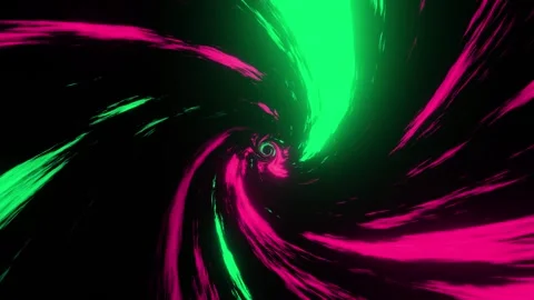 Abstract vortex effect animation of seamless loop. twisted light streaks effect Stock Footage 252751809