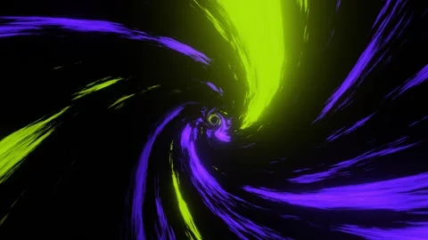 Abstract vortex effect animation of seamless loop. twisted light streaks effect Stock Footage 255762607