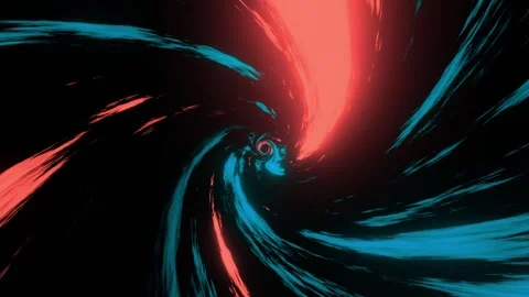 Abstract vortex effect animation of seamless loop. twisted light streaks effect Stock Footage 256659112