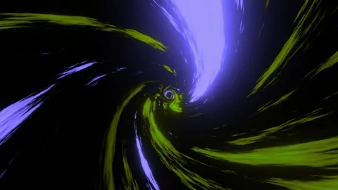 Abstract vortex effect animation of seamless loop. twisted light streaks effect Stock Footage 260922495