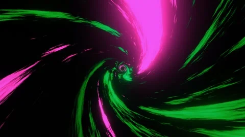 Abstract vortex effect animation of seamless loop. twisted light streaks effect Stock Footage 267560813